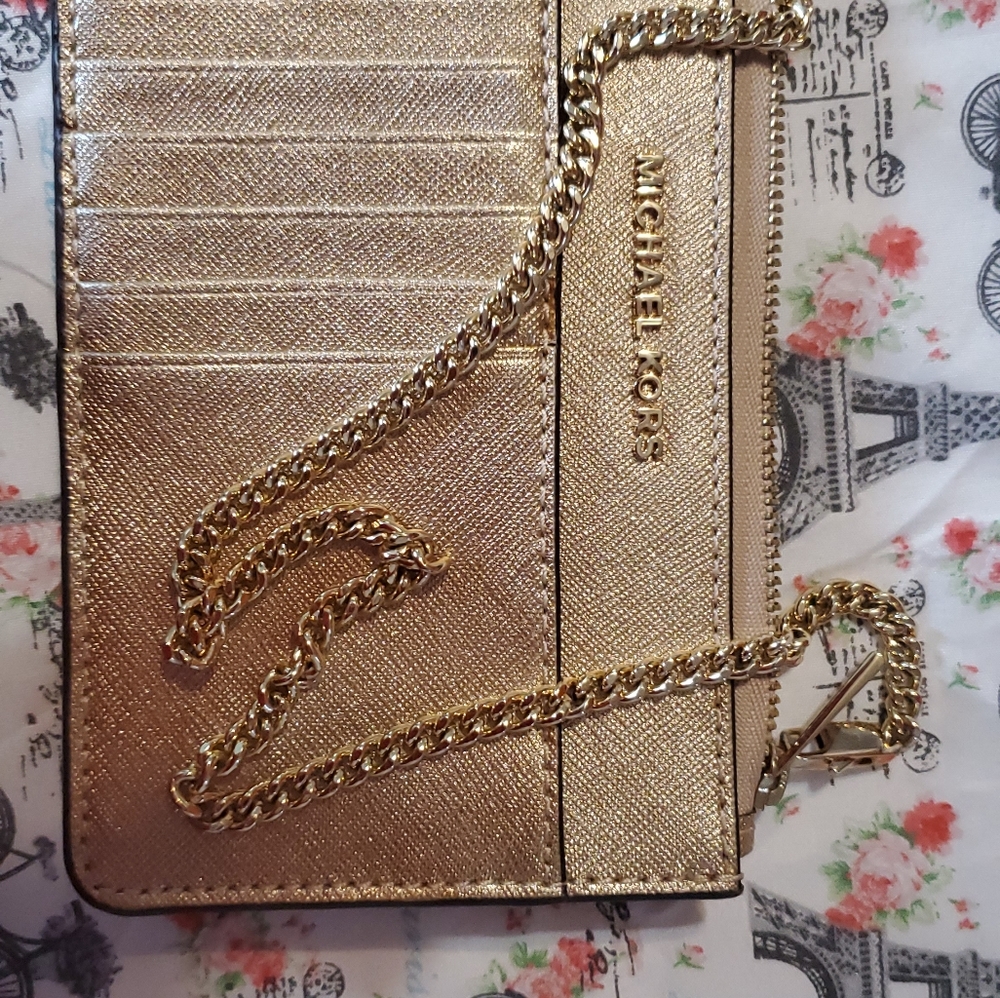 Michael kors chain wallet
